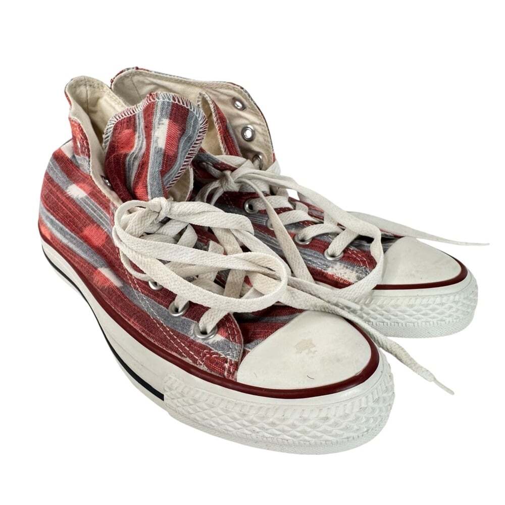Converse Chuck Taylor All Star Hi Stripe High Top Sneakers Womens 7 Y2K